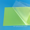 Lámina de epoxi FR4 de aislamiento verde claro y amarillo